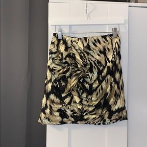 NEW! H&M Metallic Ruffle Skirt - NWT